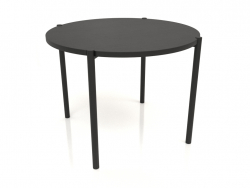 Стол обеденный DT 08 (прямой торец) (D=1000x754, wood black)