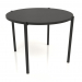 3d model Dining table DT 08 (straight end) (D=1000x754, wood black) - preview