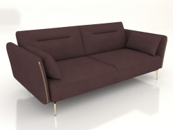 Sofa bed Liverpool (burgundy-gold)