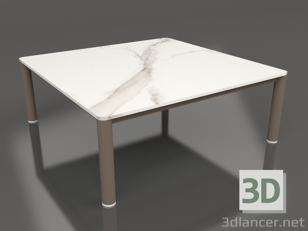 modello 3D Tavolino 94×94 (Bronzo, DEKTON Aura) - anteprima