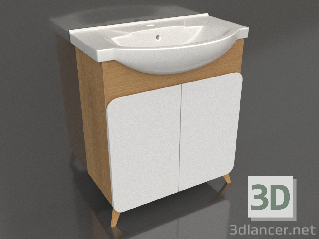 3D modeli Yer dolabı 75 cm (BAS0107DZ) - önizleme