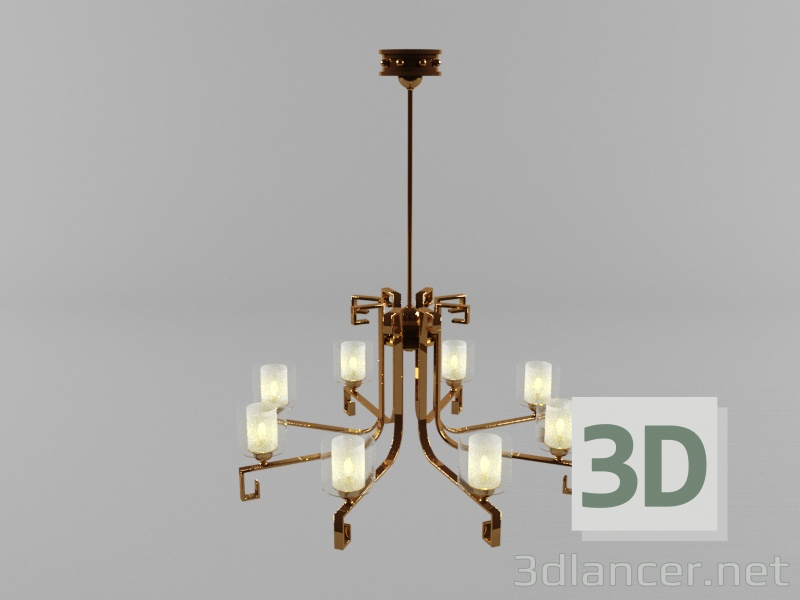 modello 3D di Lampadario a bracci comprare - rendering