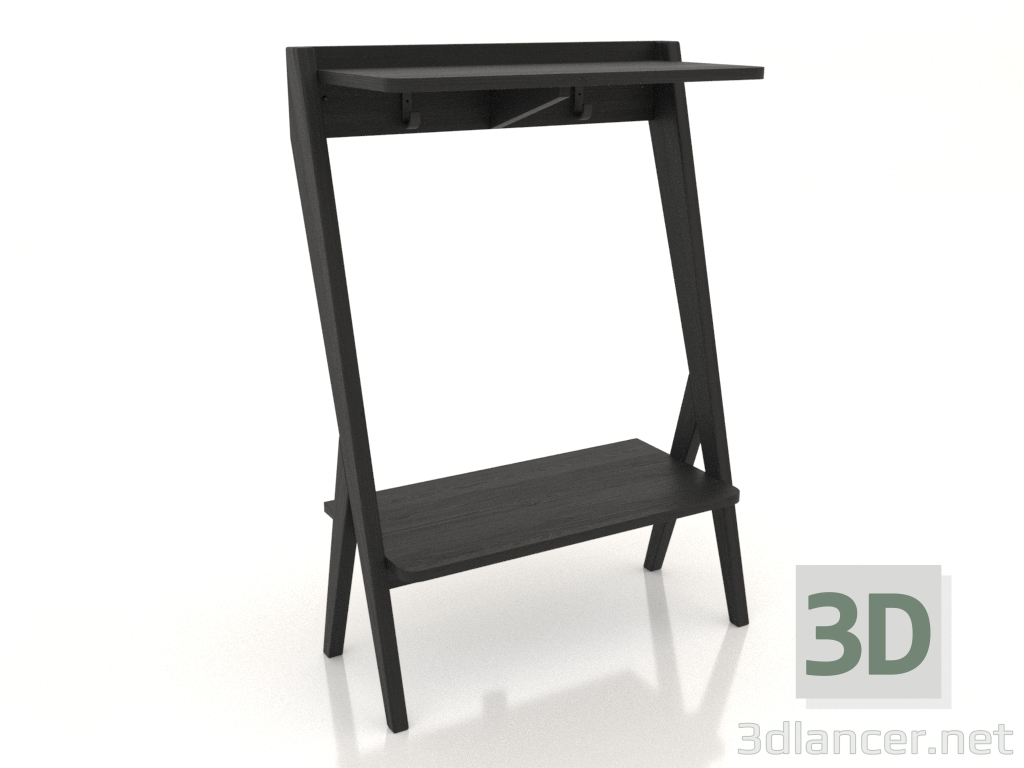 3d model Consola 650 mm (negro RAL 9005) - vista previa