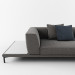 3d model Free brown sofa - preview