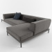 3d model Free brown sofa - preview