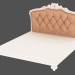 3d модель Кровать двуспальная в стиле арт деко – превью