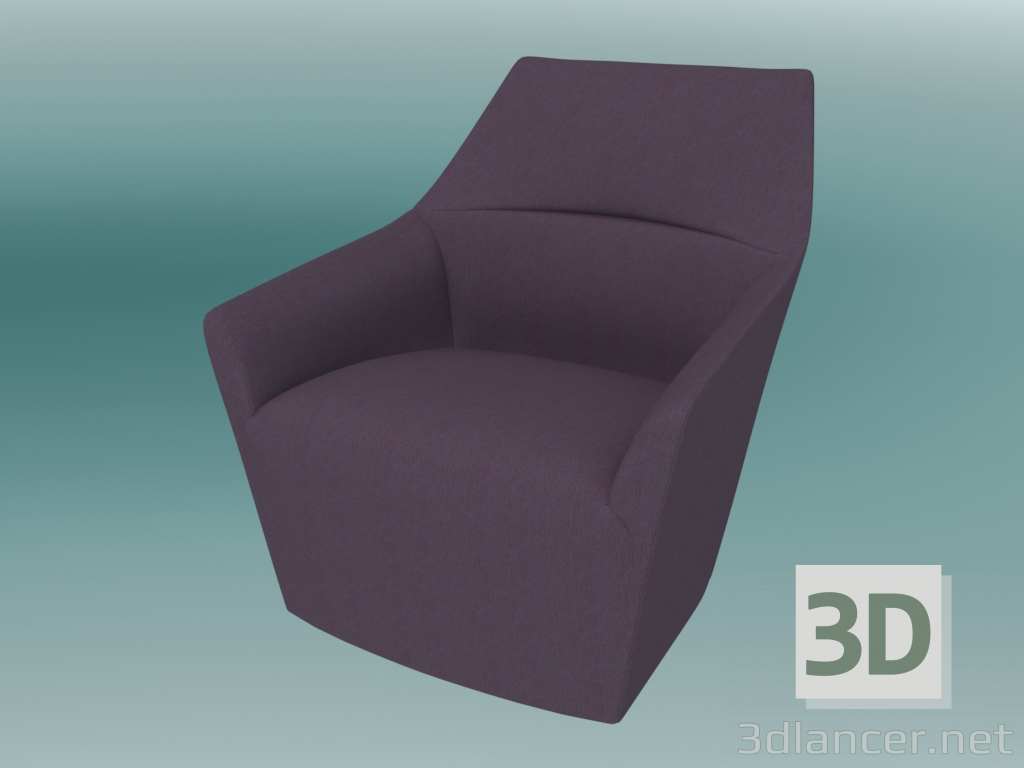 3 डी मॉडल कुंडा कुर्सी (10FUS) - पूर्वावलोकन