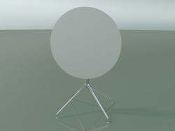 Runder Tisch 5710, 5727 (H 74 - Ø69 cm, gefaltet, weiß, LU1)