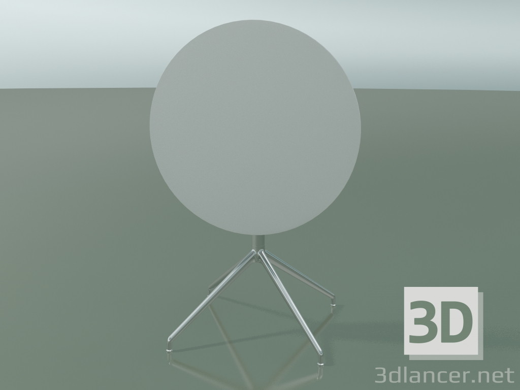 3d model Round table 5710, 5727 (H 74 - Ø69 cm, folded, White, LU1) - preview