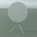 3D Modell Runder Tisch 5710, 5727 (H 74 - Ø69 cm, gefaltet, weiß, LU1) - Vorschau