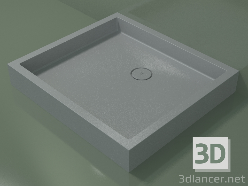 Modelo 3d Base de duche alto (30UA0138, cinza prateado C35, 100x90 cm) - preview