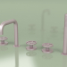 3d model Mixer with swivel spout and hydro-progressive mixer with hand shower (20 98, OR) - preview