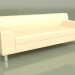 3d model Sofa Flagship 3-seater (Beige leather) - preview