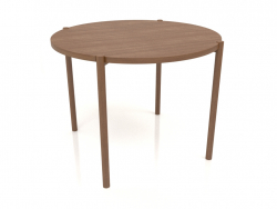 Table à manger DT 08 (extrémité droite) (D=1000x754, bois brun clair)