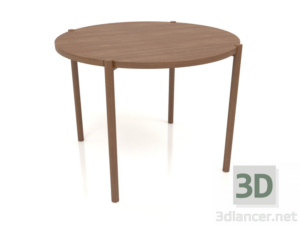 3d model Dining table DT 08 (straight end) (D=1000x754, wood brown light) - preview