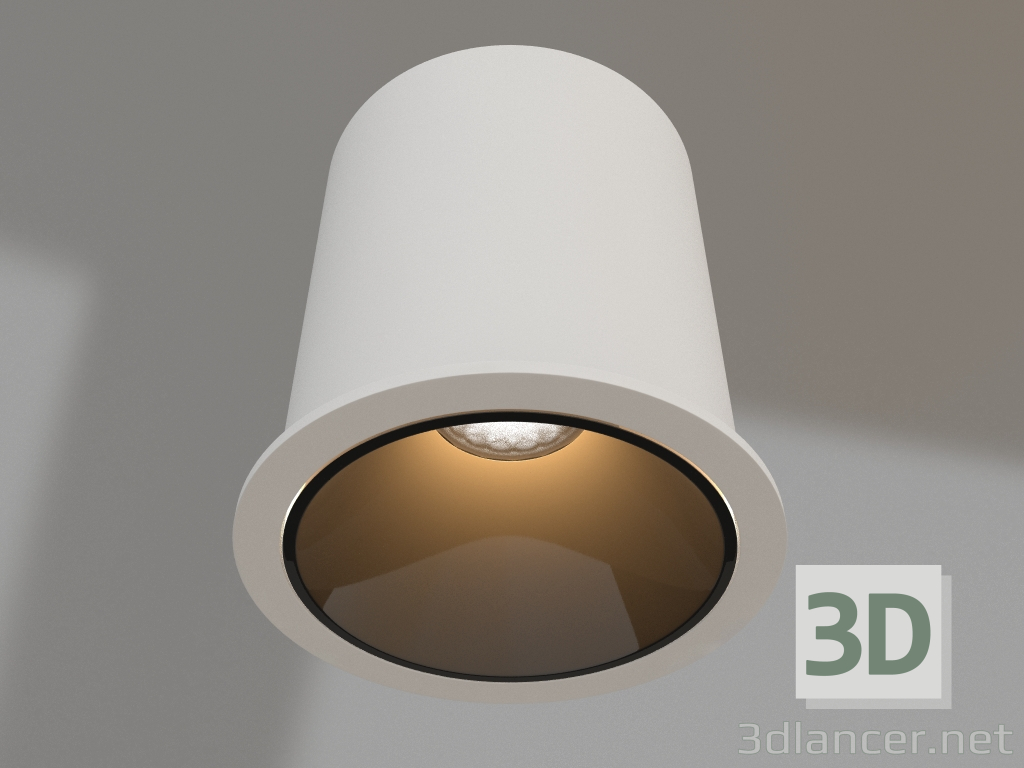 modèle 3D Lampe MS-ATLAS-BUILT-R90-25W Warm3000 (WH-BK, 30 degrés, 230V) - preview