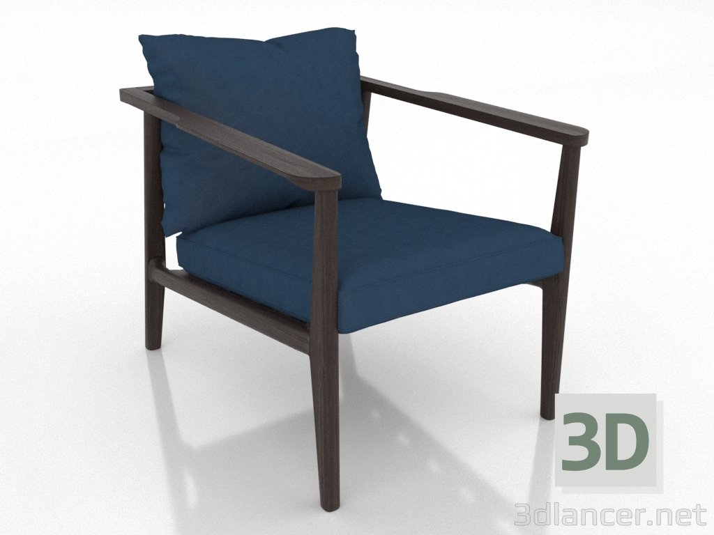 3d model Sillón 640 mm (nogal fresno) - vista previa 3d model Sillón 640 mm (nogal fresno) - vista previa