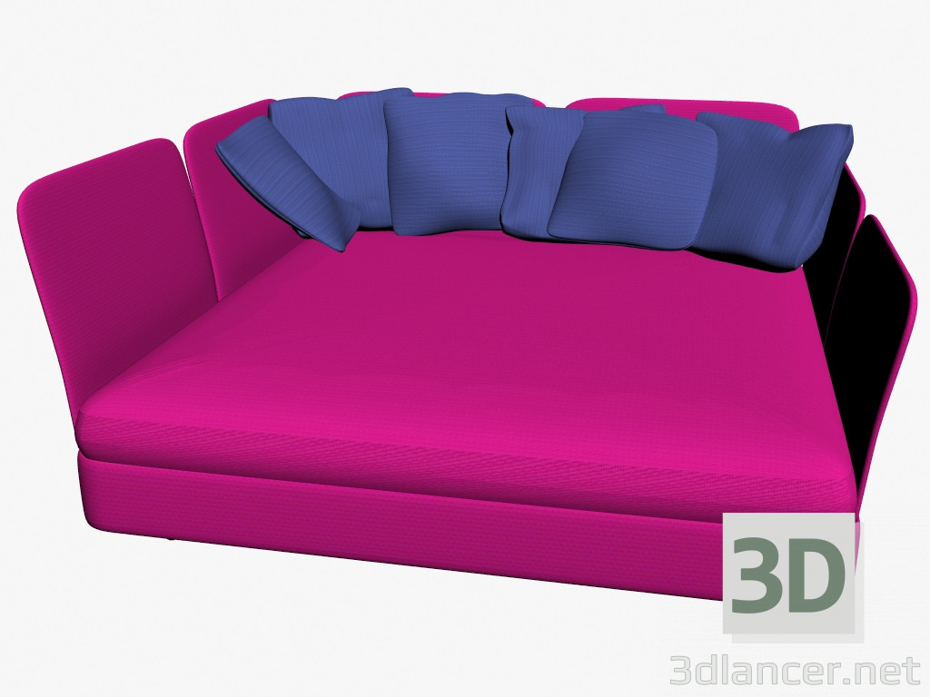 3D Modell Sofa-Bucht (140) - Vorschau