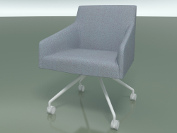 Armchair 2708 (on casters, with fabric upholstery, V12)
