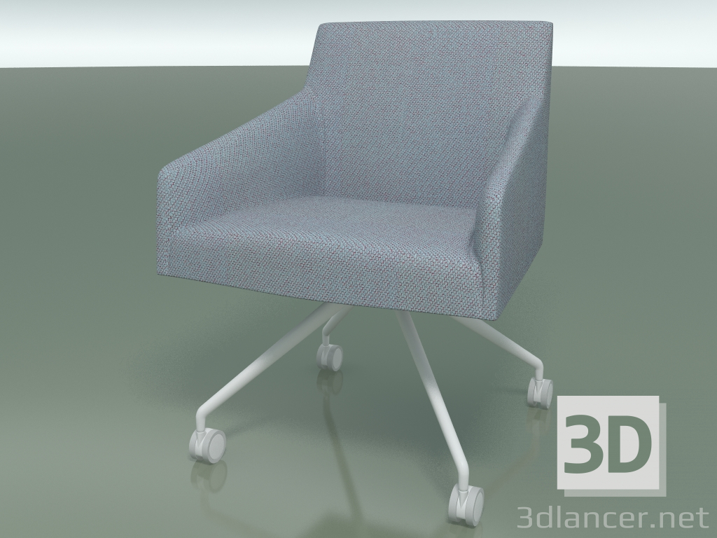 3d model Armchair 2708 (on casters, with fabric upholstery, V12) - preview