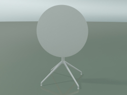 Round table 5710, 5727 (H 74 - Ø69 cm, folded, White, V12)