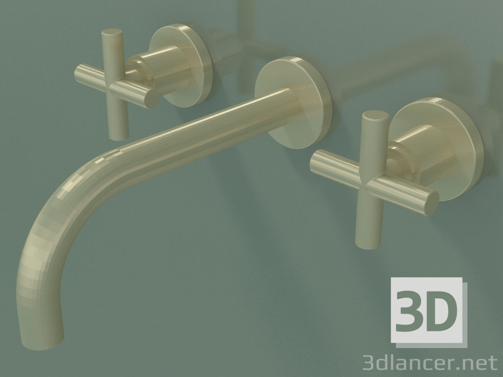 3d model Wall-mounted washbasin mixer without waste set (36 712 892-280010) - preview