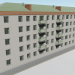 modèle 3D de Brejnevka à cinq étages avec un appartement des années 70 acheter - rendu