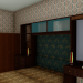 Brezhnevka de cinco pisos con un apartamento de los años 70 3D modelo Compro - render