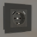 3d model Socket with grounding and 2 USB type A (bronze) - preview