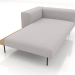 3d model Chaise longue with armrest and shelf on the left - preview