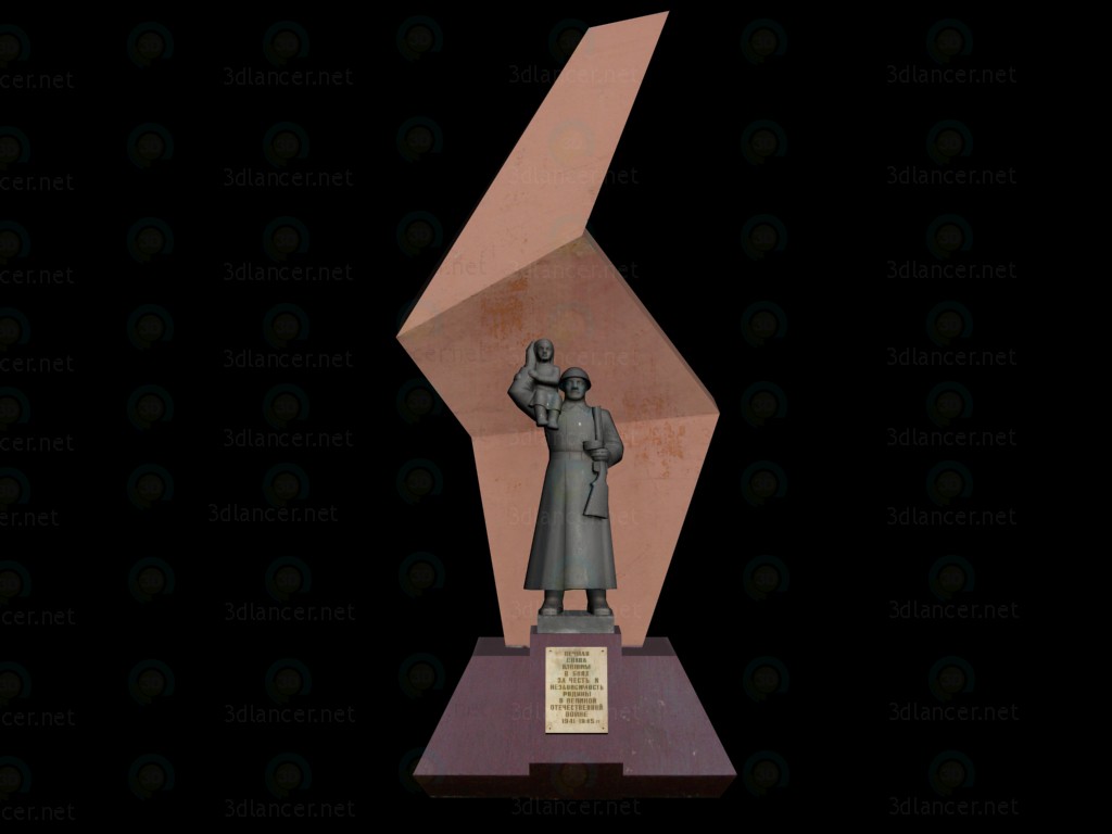 Monumento de gloria 3D modelo Compro - render Monumento de gloria 3D modelo Compro - render