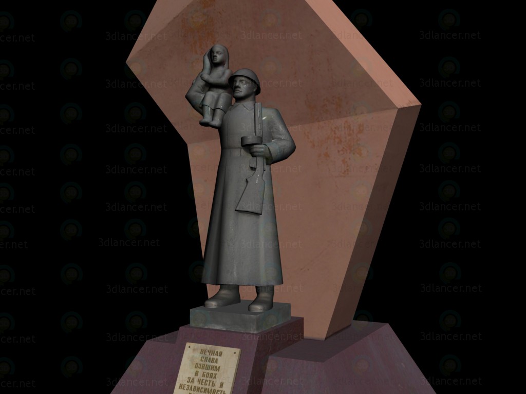 Monumento de gloria 3D modelo Compro - render Monumento de gloria 3D modelo Compro - render