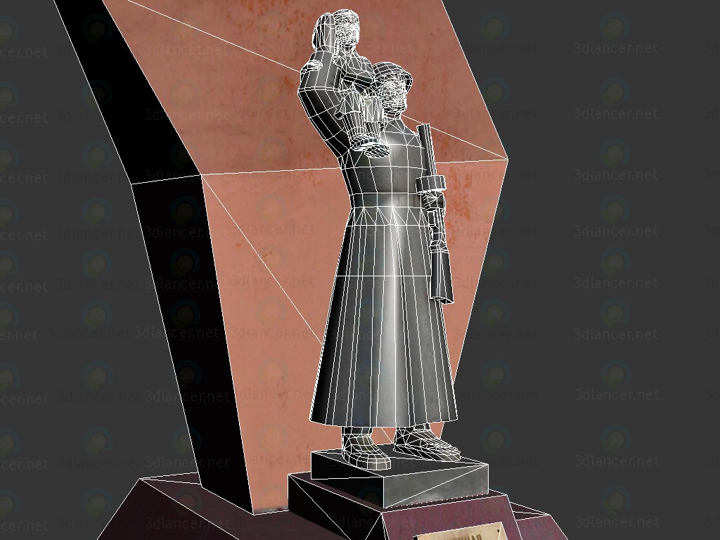 Monumento de gloria 3D modelo Compro - render Monumento de gloria 3D modelo Compro - render