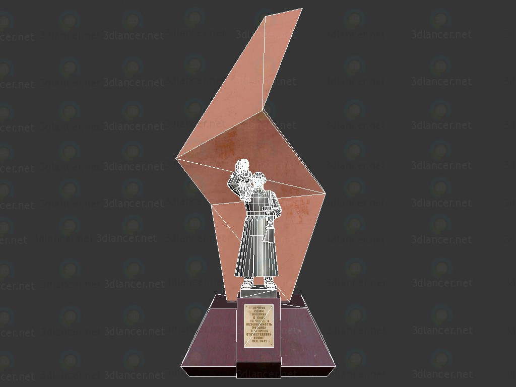 Monumento de gloria 3D modelo Compro - render Monumento de gloria 3D modelo Compro - render