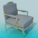 modèle 3D Chaise gris - preview