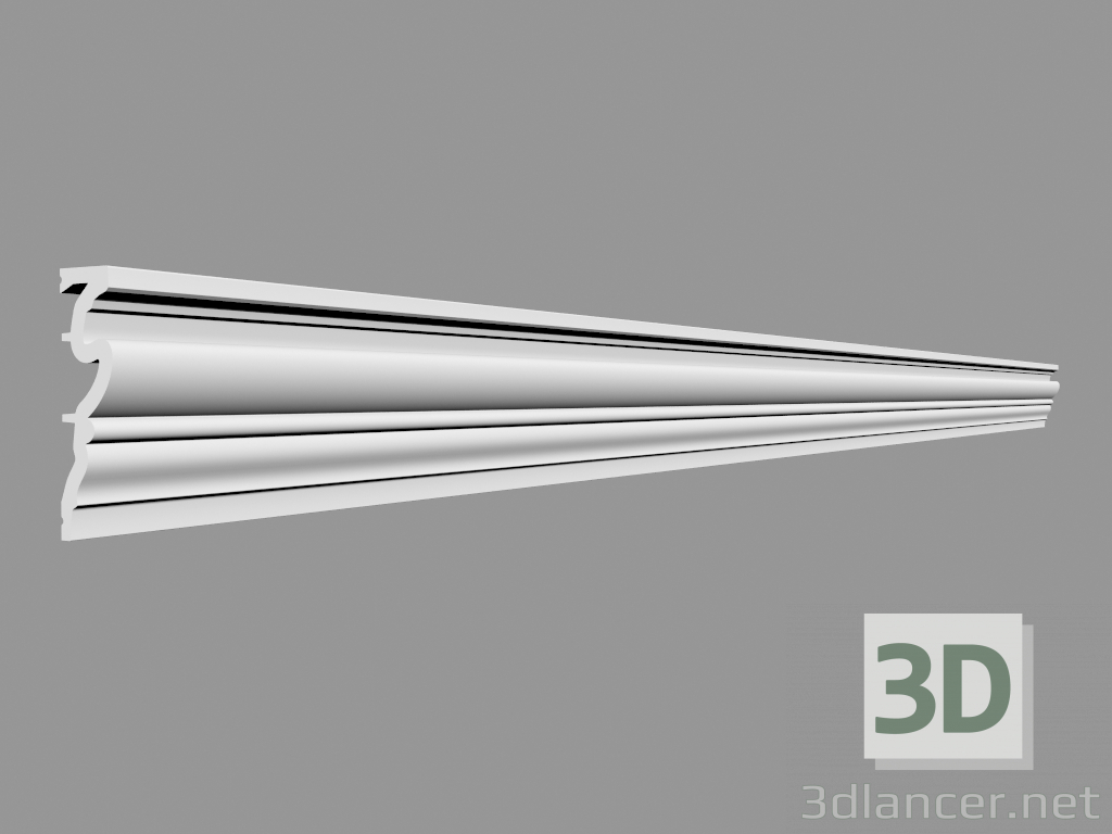 3D Modell Formteil DX170-2300 (230 x 11,9 x 3,2 cm) - Vorschau
