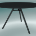 3d model MART table (9835-01 (⌀ 120cm), H 73cm, HPL black, aluminum extrusion, black powder coated) - preview