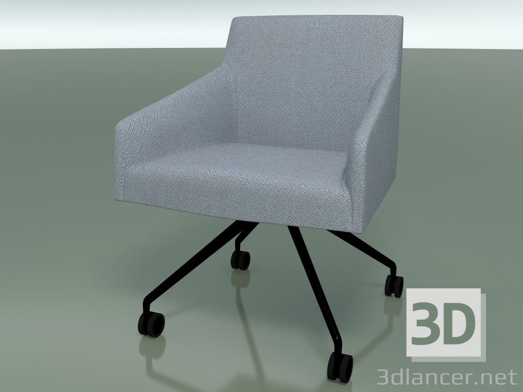 3d model Armchair 2708 (on casters, with fabric upholstery, V39) - preview