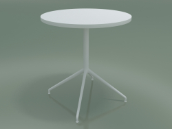 Runder Tisch 5710, 5727 (H 74 - Ø69 cm, ausgebreitet, Weiß, V12)