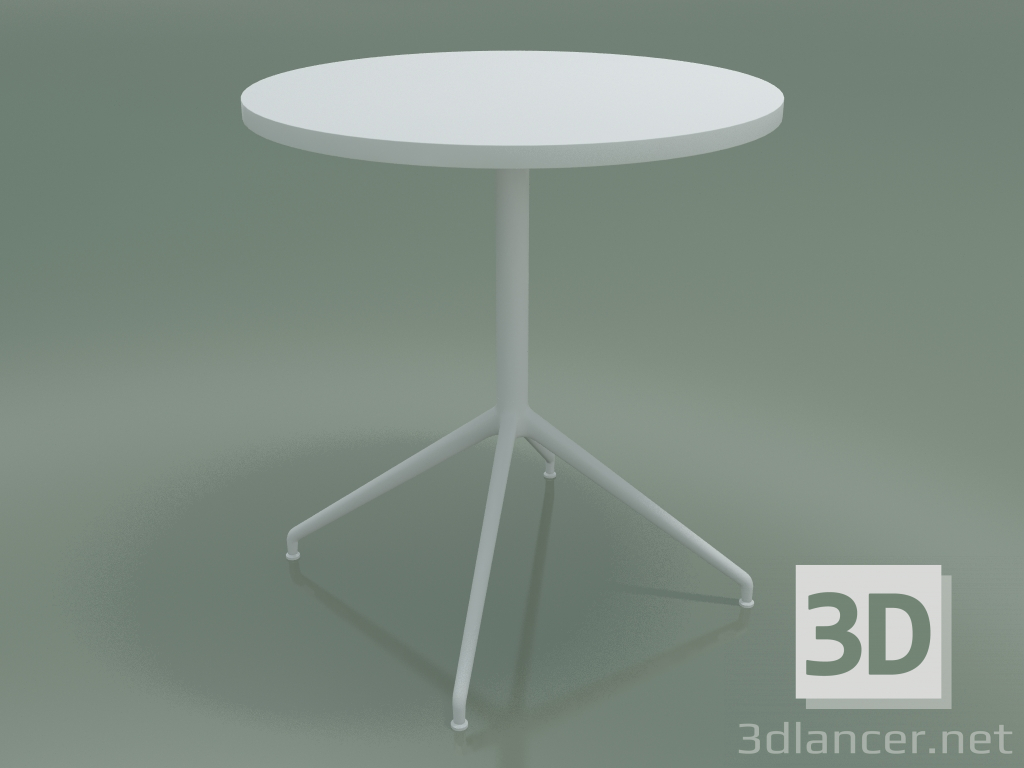 3d model Round table 5710, 5727 (H 74 - Ø69 cm, spread out, White, V12) - preview