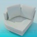 3D Modell Kantige Sessel - Vorschau
