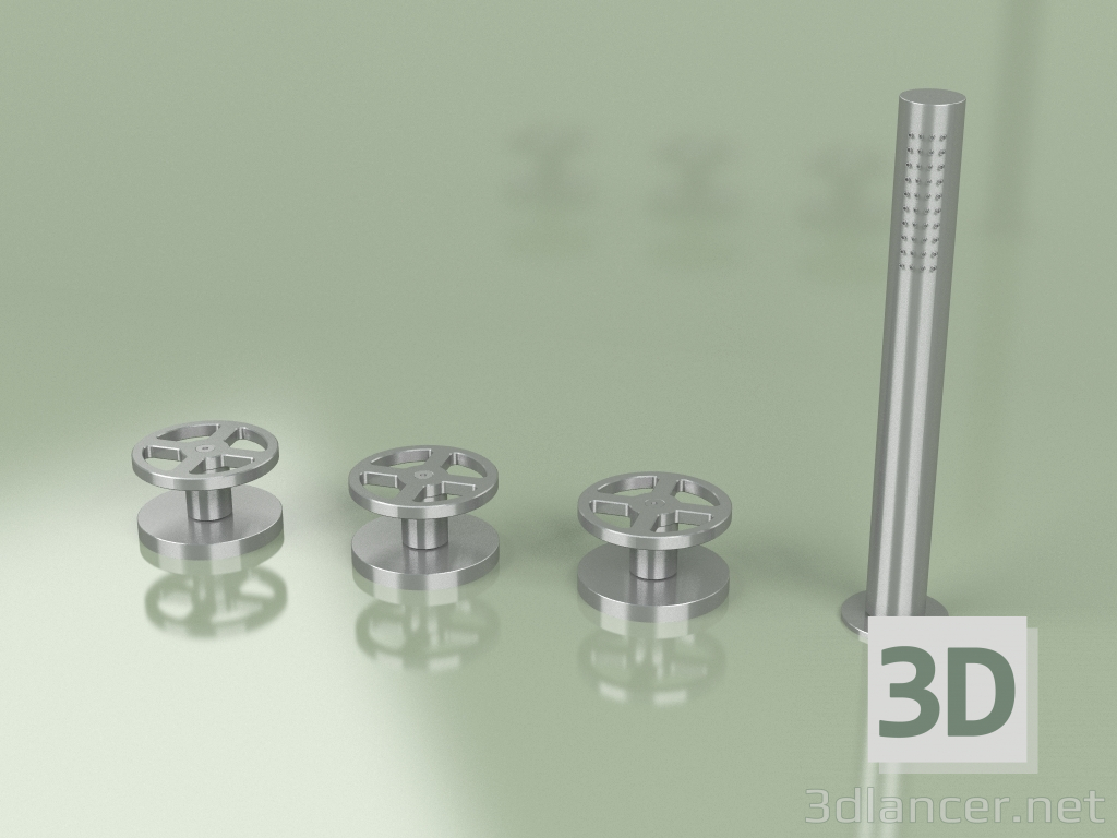 modèle 3D Mitigeur hydro-progressif avec set de douchette (20 99, AS) - preview