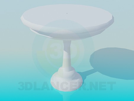 3d model A table for one leg - preview 3d model A table for one leg - preview