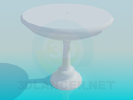 3d model A table for one leg - preview 3d model A table for one leg - preview
