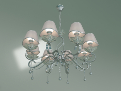 Hanging chandelier 10085-8 (chrome-clear crystal Strotskis)