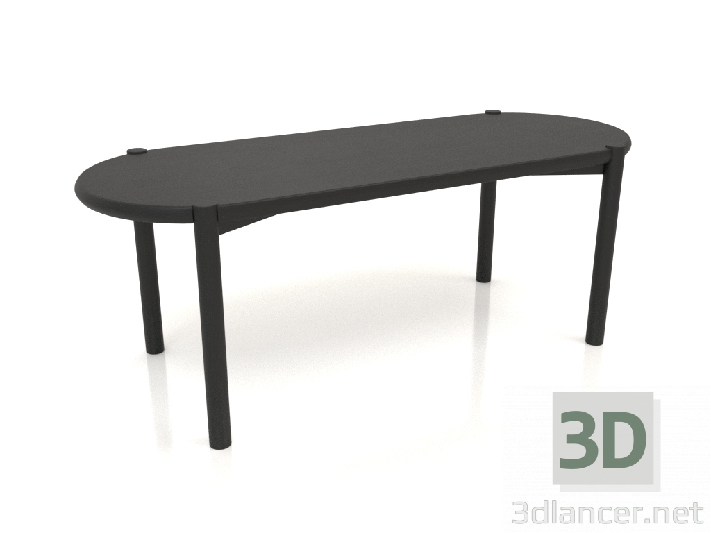 3D Modell Couchtisch JT 053 (gerundetes Ende) (1215x466x454, Holz schwarz) - Vorschau