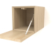 3d model Hanging shelf ST 06 (open door) (250x315x250, wood white) - preview