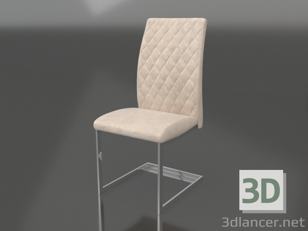 3D modeli Sandalye Gordon (gri-bej) - önizleme