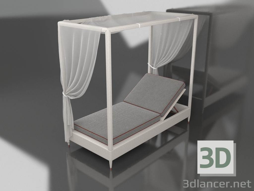 modello 3D 1 divano letto singolo (OD1004) - anteprima