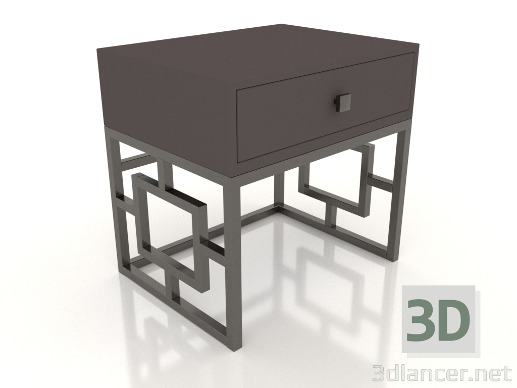 3D Modell Nachttisch (Dunkel) - Vorschau